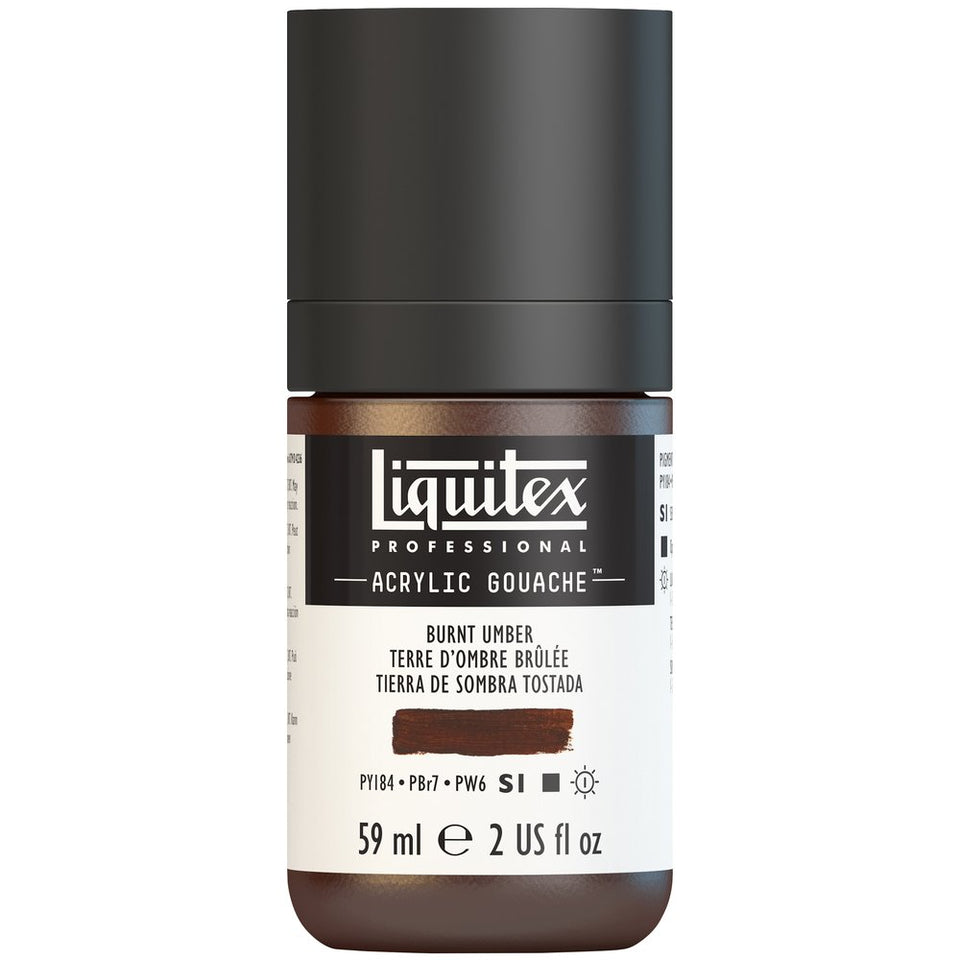 Liquitex Acrylic Gouache 59ml 128 Burnt umber Liquitex Acrylic Gouache 59ml 128 Burnt umber