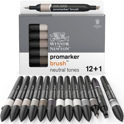 WN Promarker Brush 12+1 Neutral grey tones