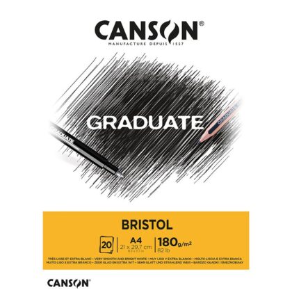 Canson Graduate Bristol 180g (20) -piirustuslehtiö