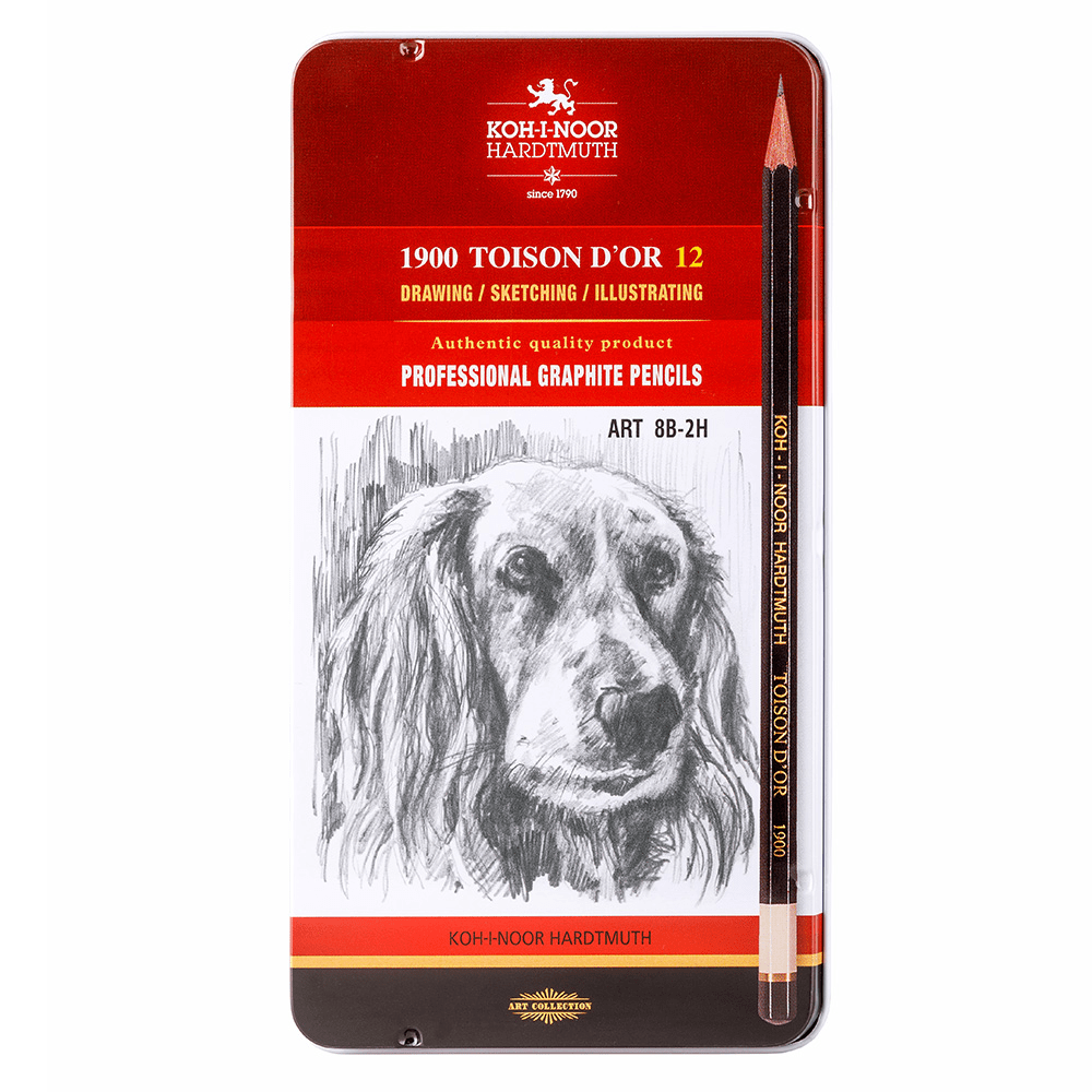Koh-i-Noor Toison d’Or 1902 12 kynän lyijykynälajitelma 8B-2H Koh-i-Noor Toison d’Or 1902 12 kynän lyijykynälajitelma 8B-2H