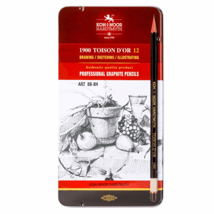 Koh-i-Noor Toison d'Or 1902 12 kynän grafiittikynälajitelma 8B-8H