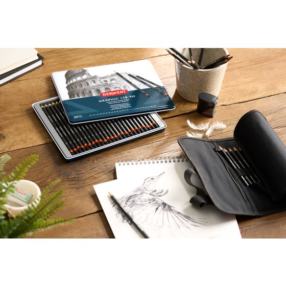 Derwent Graphic 24 13B-9H lyijykynälajitelma Derwent Graphic 24 13B-9H lyijykynälajitelma - Image 5