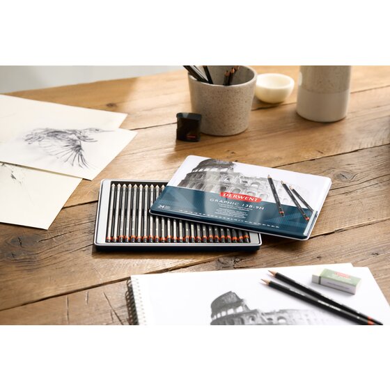 Derwent Graphic 24 13B-9H lyijykynälajitelma Derwent Graphic 24 13B-9H lyijykynälajitelma - Image 6