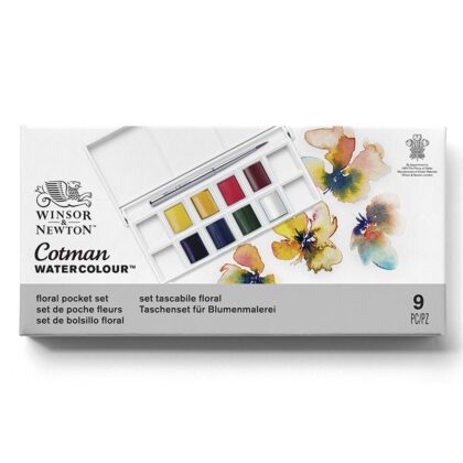 WN Cotman Floral Pocket Set 8 x 1/2 nappia