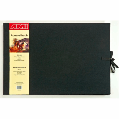Akvarellikirja A3, 180g, 40 arkkia