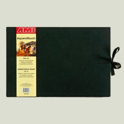 Akvarellikirja A4, 180g, 40 arkkia