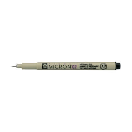 Pigma Micron musta fineliner 02 (0,3 mm)