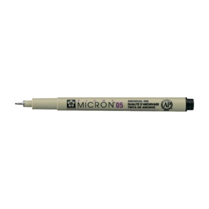 Pigma Micron musta fineliner 05 (0,45 mm)