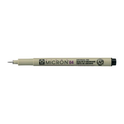 Pigma Micron musta fineliner 04 (0,4 mm)