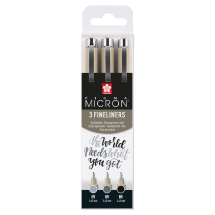 Pigma Micron 3 kynän setti
