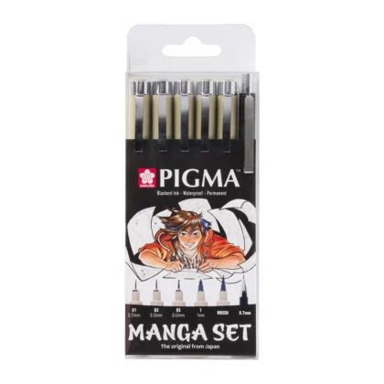 Pigma Micron Manga Set 6