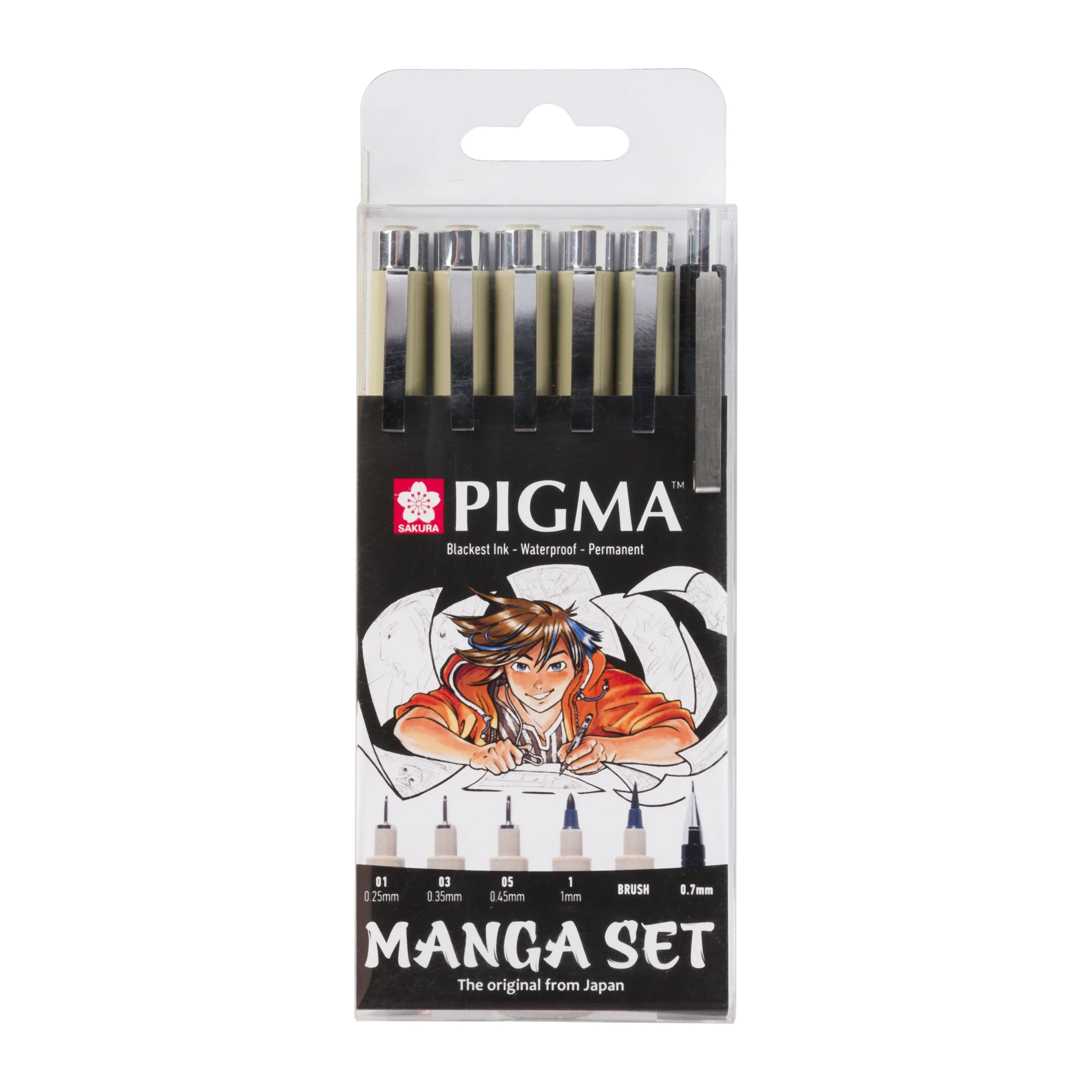 Pigma Micron Manga Set (6 kynää) Pigma Micron Manga Set 6