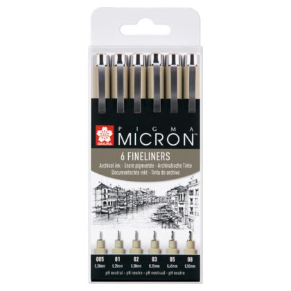 Pigma Micron Set 6 kynää