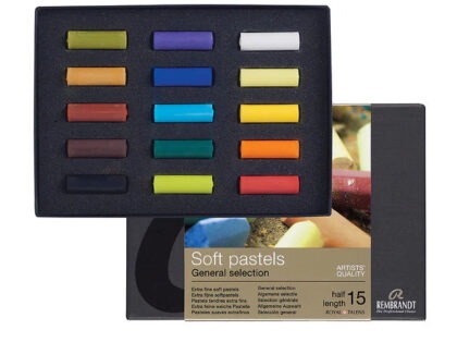 Rembrandt Soft Pastels kuivapastellilajitelma 15 puolipitkää liitua
