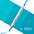 COPIC CIAO huopakynä (BG-05 Emerald Green Holiday Blue)