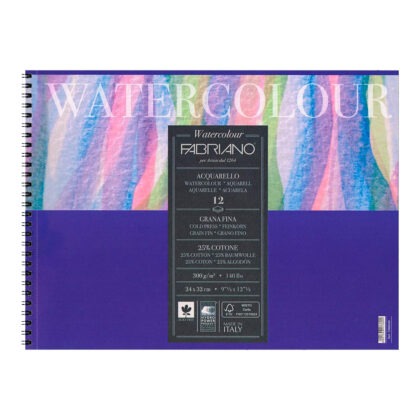 Fabriano Watercolour kierrelehtiö 24x32 cm