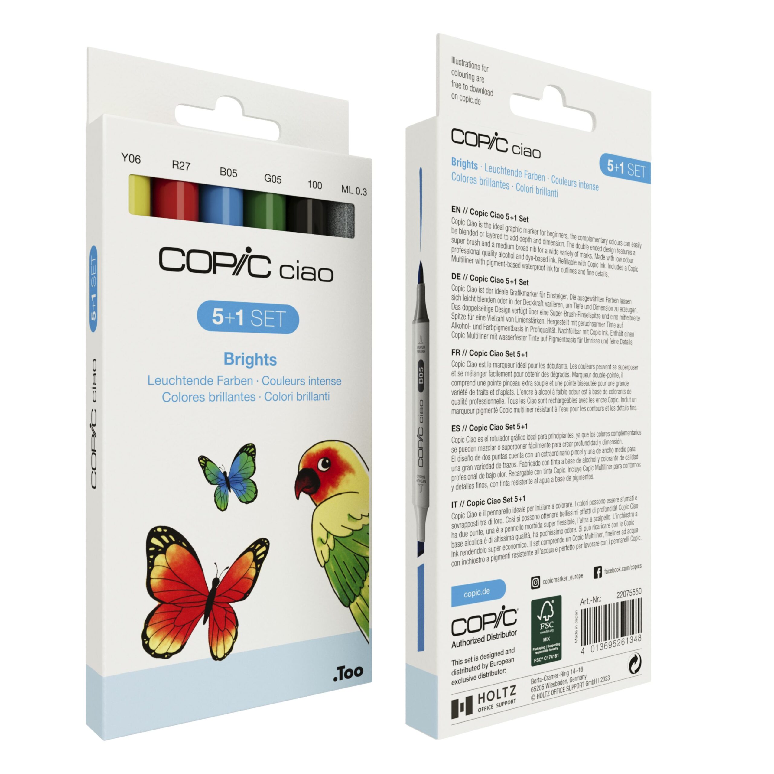 Copic Ciao Brights (5+1) Copic Ciao Brights (5+1) - Image 2