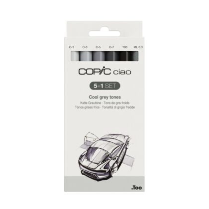 Copic Ciao Cool Grey Tones (5+1)