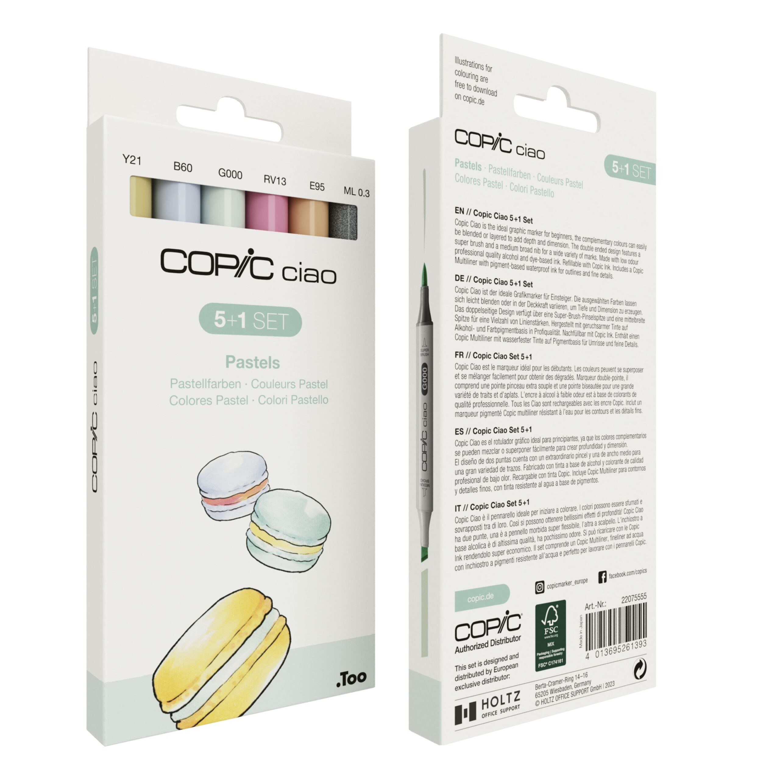 Copic Ciao Pastels (5+1) Copic Ciao Pastels (5+1) - Image 2